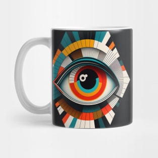 Geometrical Eye Bauhaus Inspired Mug